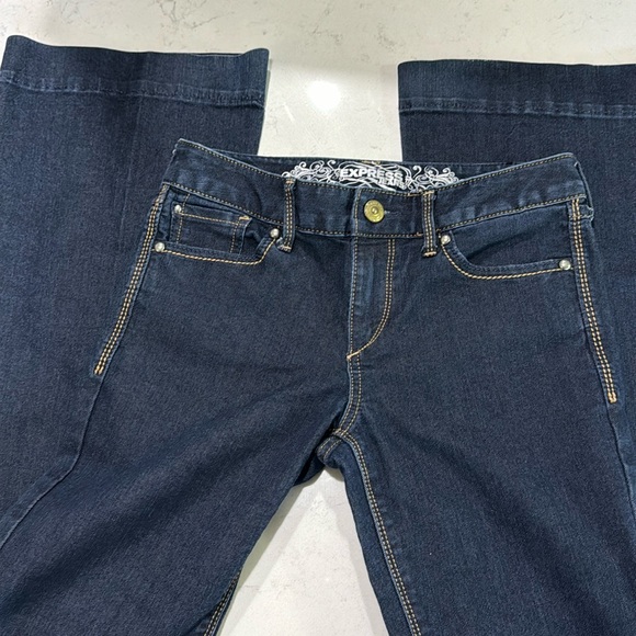Express jeans flare bell bottom size 0 - Picture 2 of 7